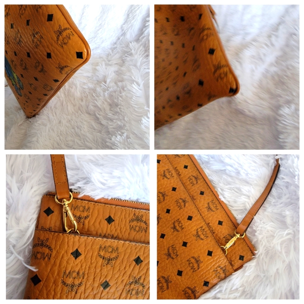 MCM Visetos Rabbit Brown Crossbody Bag - Picture 6 of 8